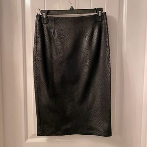 Faux leather skirt